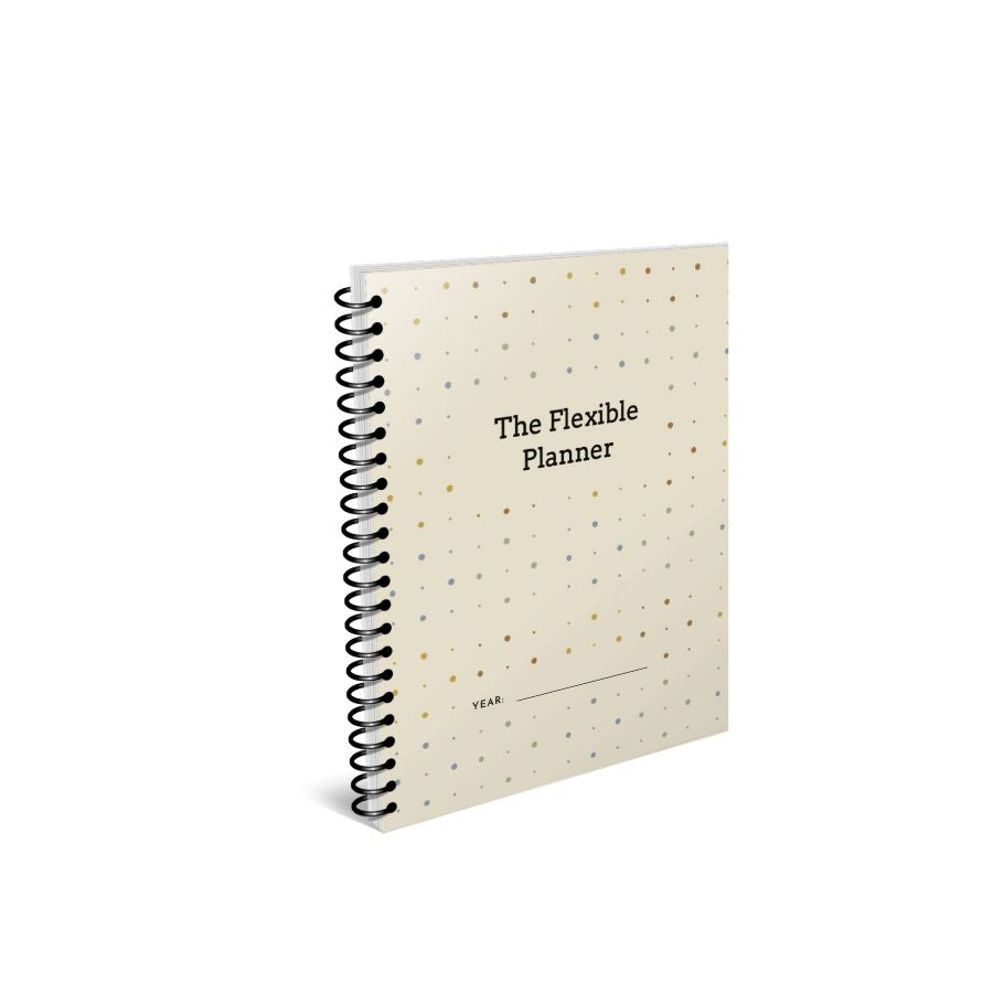 The Flexible Planner Dots UNDATED 5.5x8.5 HALF SIZE (Shipped, Coil-Bound)