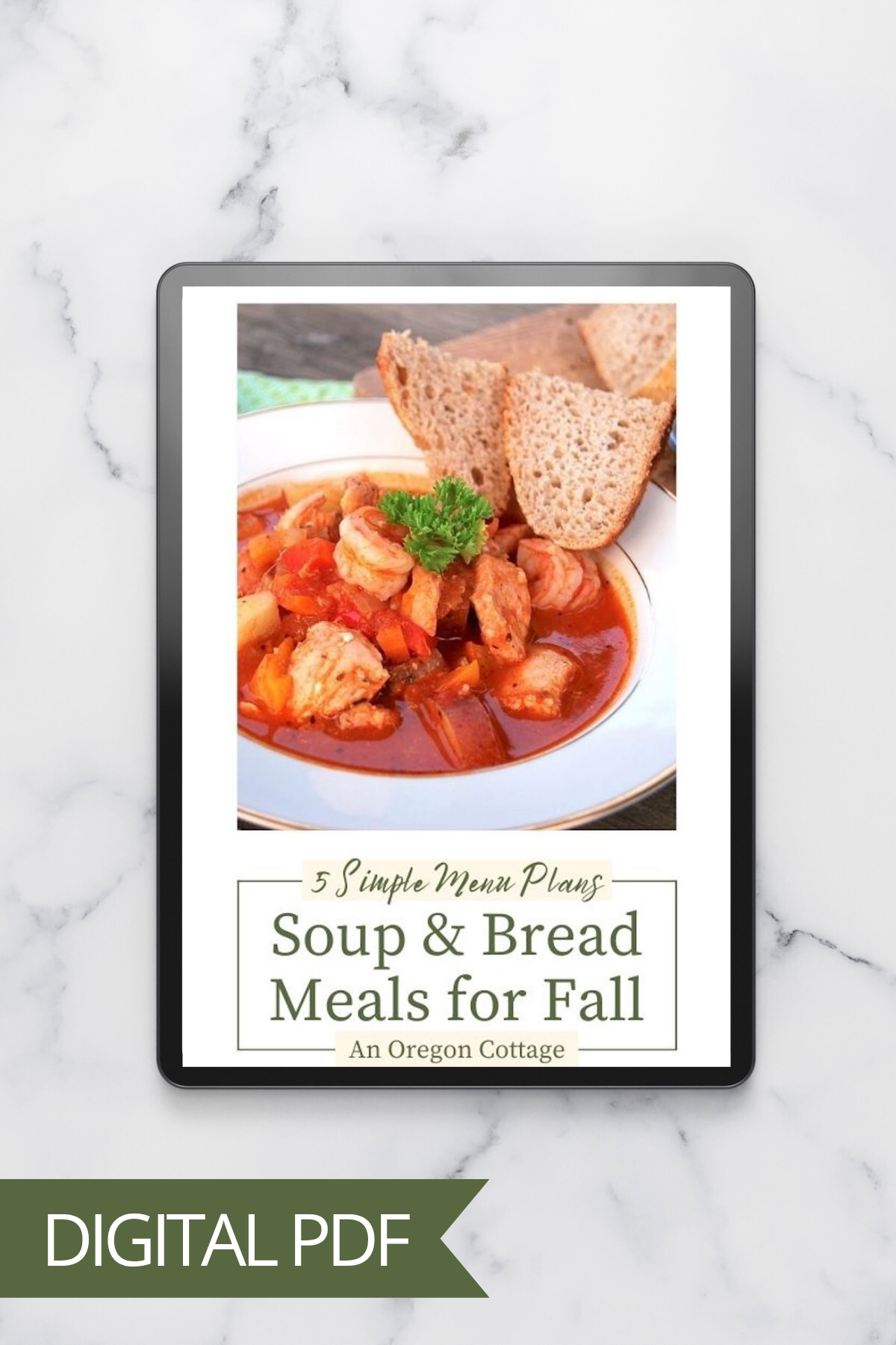 Soup & Bread Meal Plans eBook (Download, Print at Home)