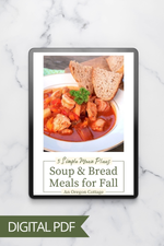 Load image into Gallery viewer, Soup &amp; Bread Meal Plans eBook (Download, Print at Home)

