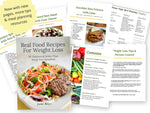 Load image into Gallery viewer, Real Food Recipes For Weight Loss (Download, Print at Home)
