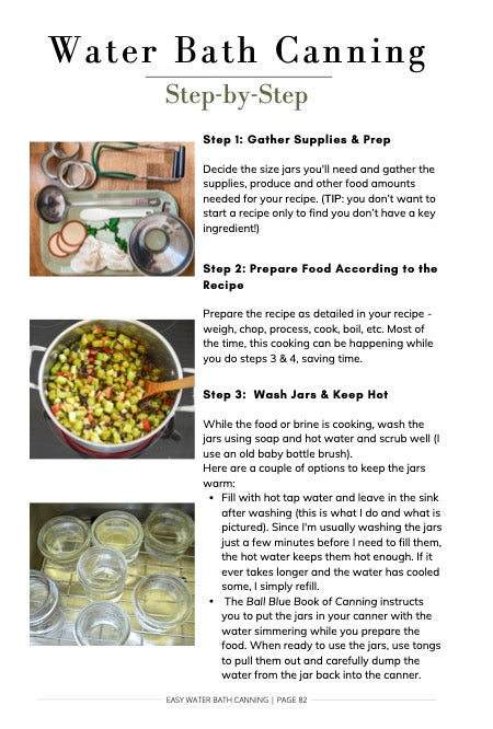 Easy Water Bath Canning Digital eBook: 40 Recipes For Tomatoes, Pickles, and More