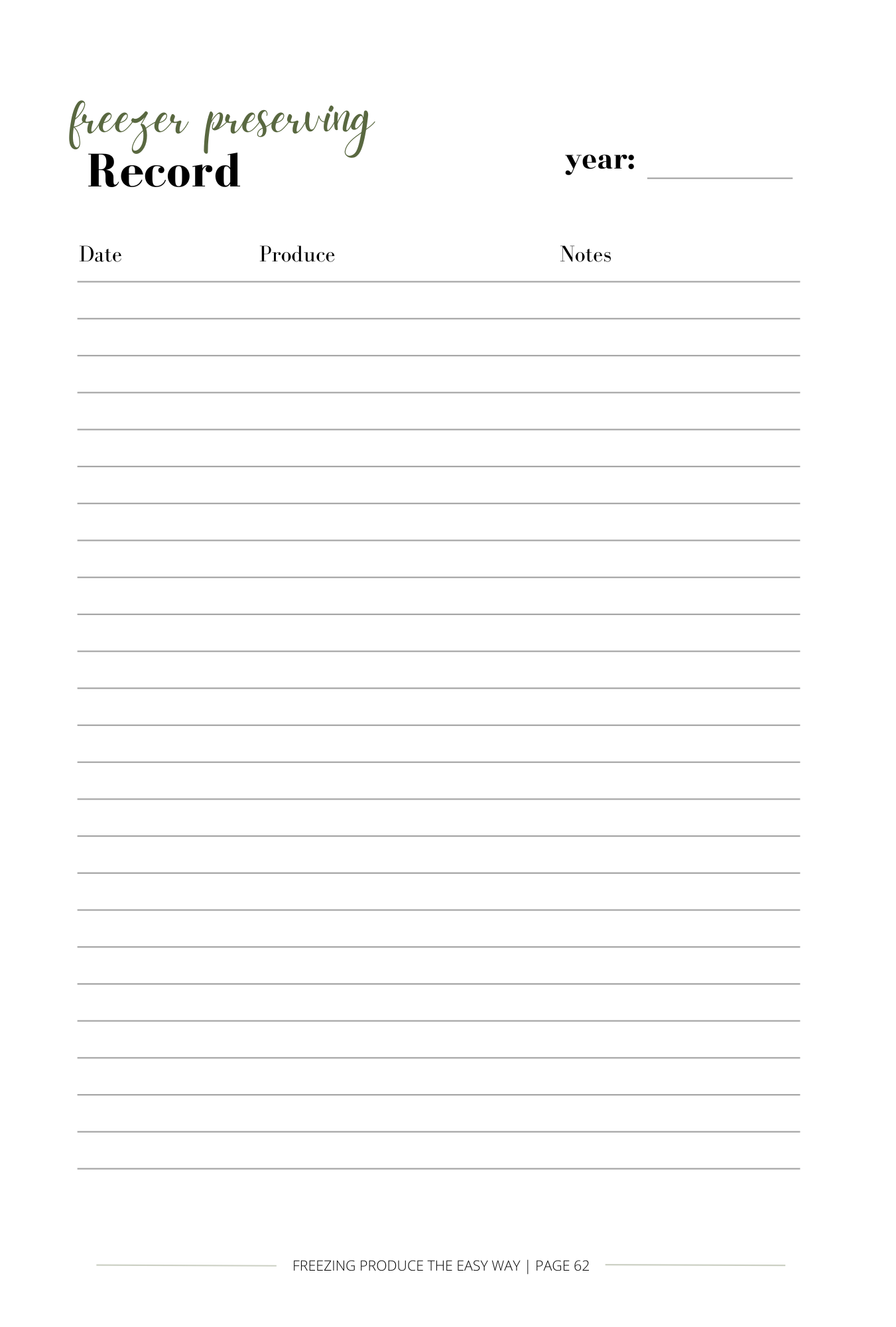 DIGITAL Freezing Produce the Easy Way: Quick Food Preservation for Busy People