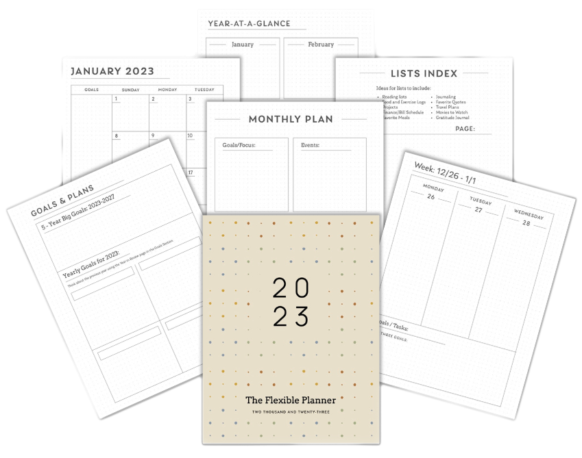 The Flexible Planner 2023 (Download; Print at Home)
