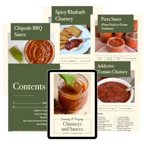 Sauces and Chutneys Recipe Ebook (Download, Print at Home)